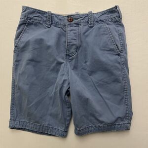 Hollister 28 x 8" Light Blue Classic‎ Cotton Twill Button Fly Chino Shorts
